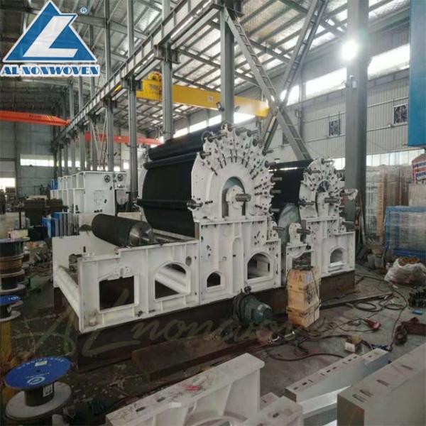 Nonwoven Needle Punching Production Line Wool Felt / Carpet Insulation Making