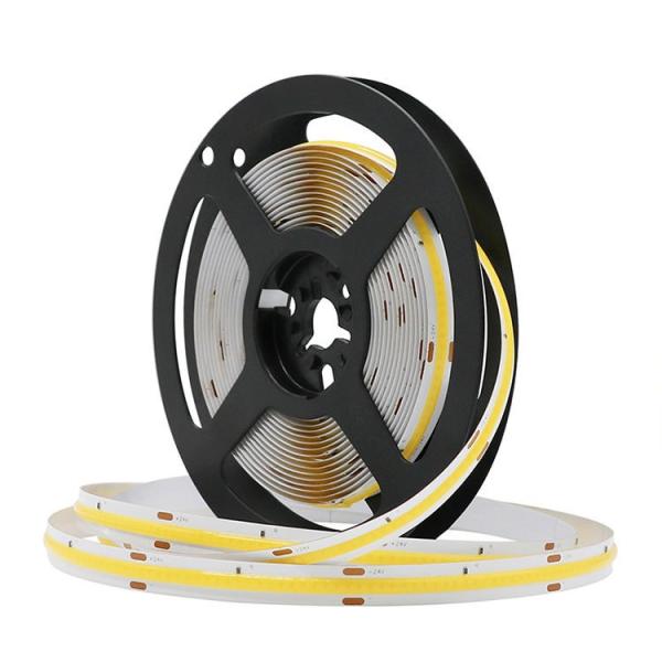 Cheap IP20 High Density 24v 10W CRI90 Dotless Flexible Cob Led Strip Lights For Home Decoration for sale