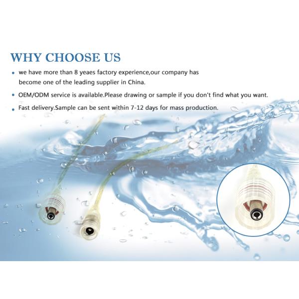 Impact Resistance Thread Locking IP68 Waterproof Dc Jack