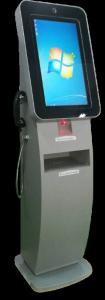 China RS232 VGA Self Serving Queue Kiosk Interactive Queue Management Kiosk ISO7816 on sale