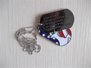 China Exquisite painted design metal dog tags, zinc alloy painted promotional brand logo dog tag on sale