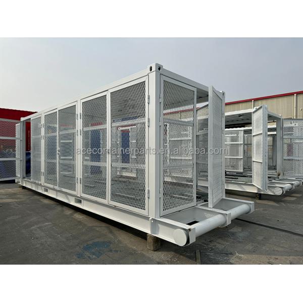 High Capacity 20 Feet Shipping Container Frame Skid for Variable Frequency Drive Compressor and Power Transformer