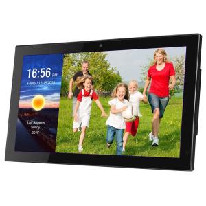 WiFi 19 Black Wall Mount Digital Electronic Picture Frame For NFT Advertising And Art Presentation