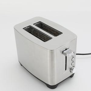 Stainless Toaster 6 Browning Options 2 Slice Toaster with  Removable Crumb Tray