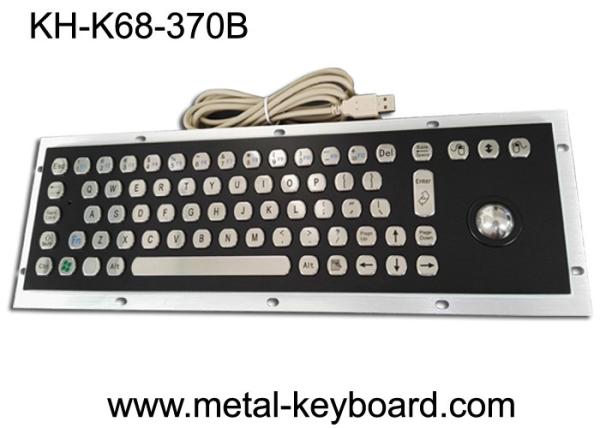 Cheap Stable Performance Industrial Metal Computer Keyboard , Well Compatible Trackball Keyboard for sale