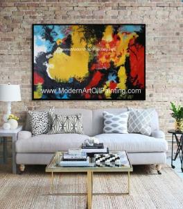 Best Abstract Acrylic Painting The Fire / Contemporary Canvas Wall Art Framed On Canvas wholesale