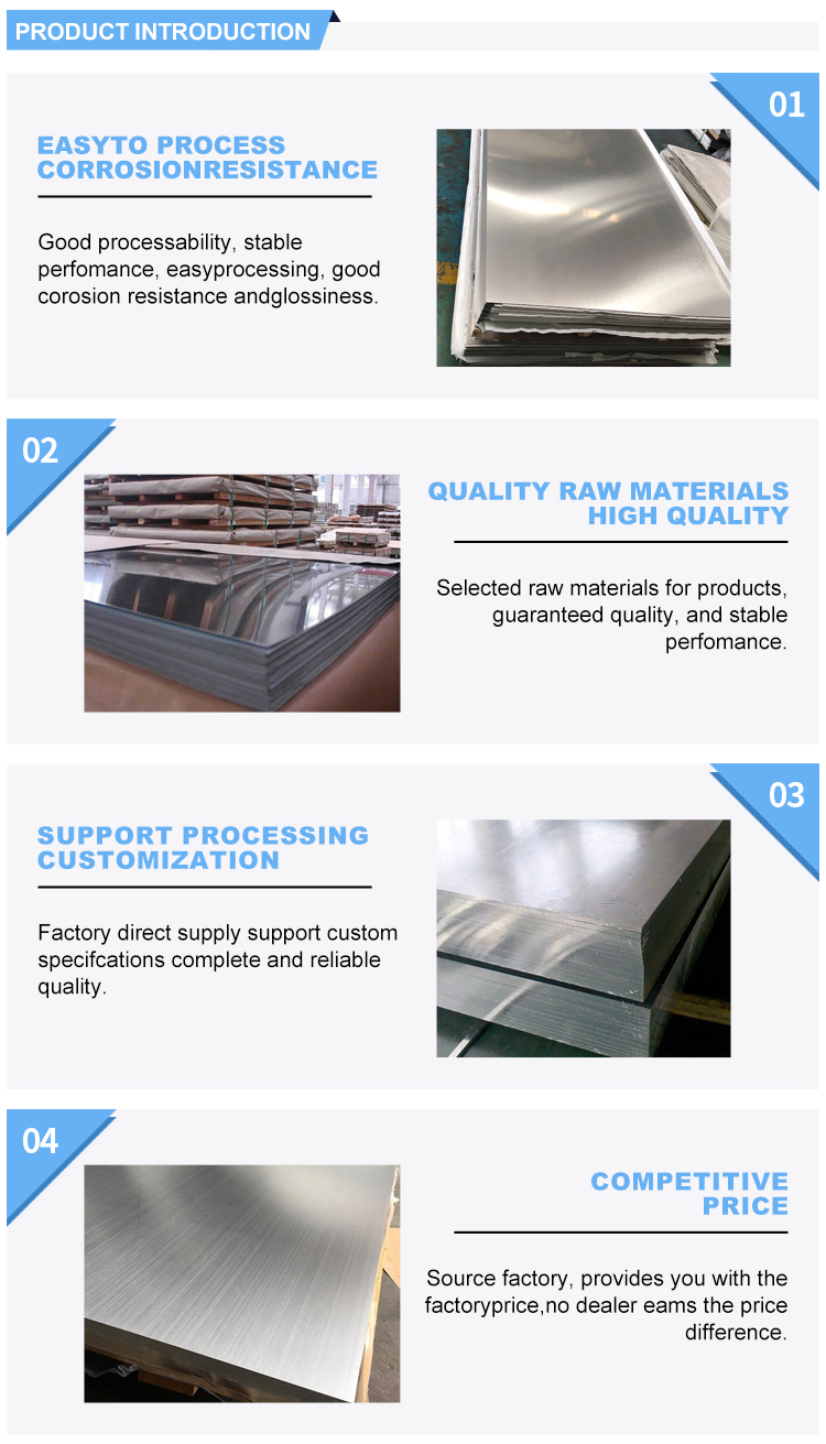 Directly Supply 1mm 201 304 304L 316 316L 410 430 Stainless Steel Sheets Width 10-2000mm Grade 200 300 400 500 600 Series