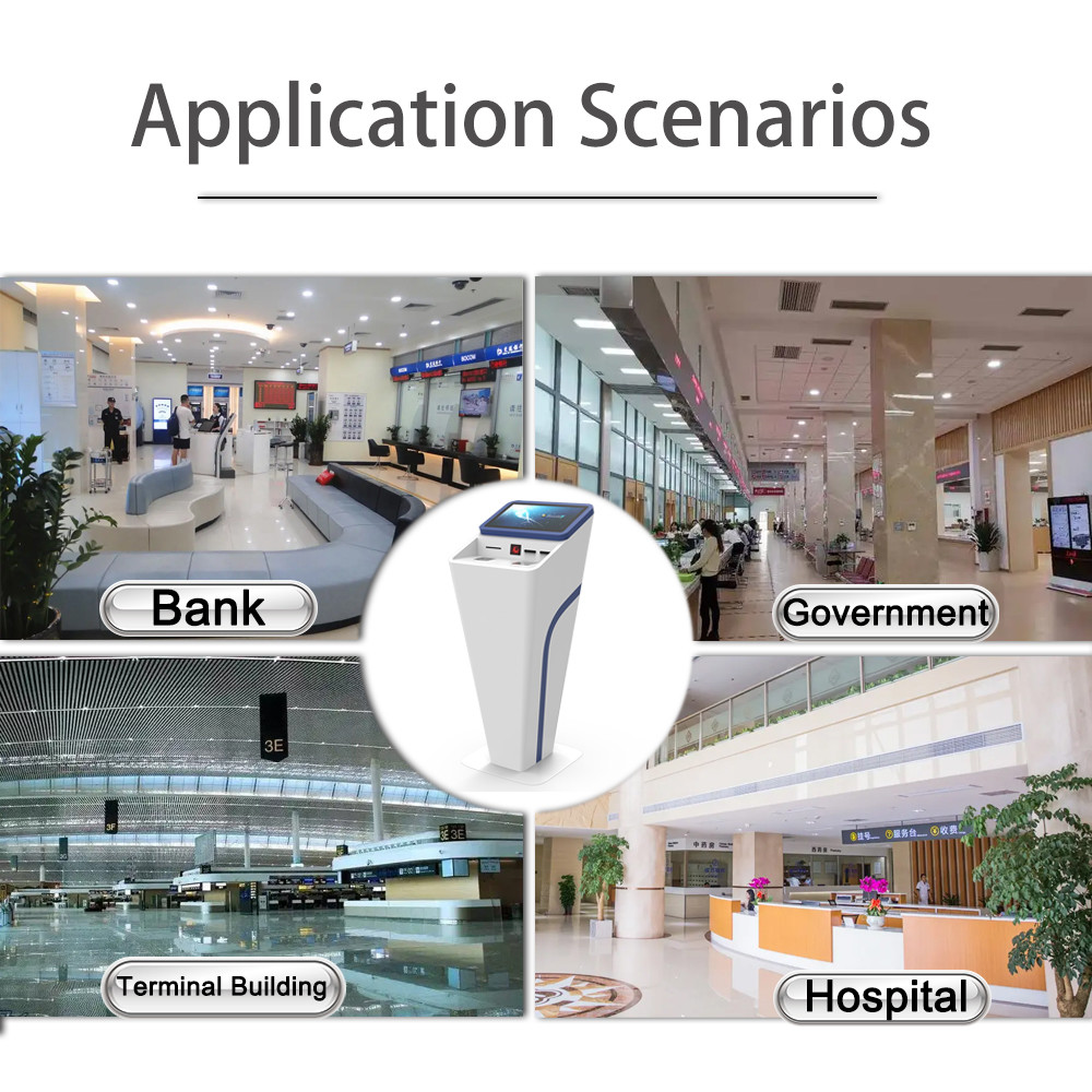 Android Mobile Self Service Ticketing Kiosk Terminal Printer Healthcare Kiosk System