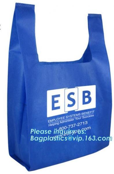 Eco friendly custom slogan laminated pp non woven bag with private logo, Home textile packaging non woven bag for bed sh