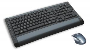 800 DPI KolorFish 2.4G Wireless Keyboard and Mouse combo Designed for USB Applications