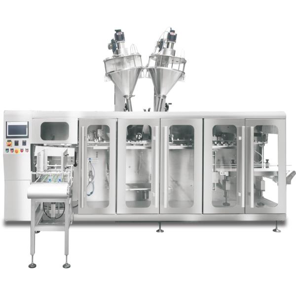 Automatic Food Filling Packing Machine 380V 5.5KW For Powder Liquid Granule Solid
