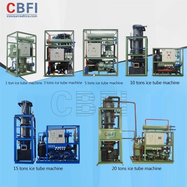 Refrigeration System Ice Tube Making Machine With German Compressor