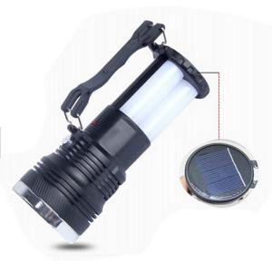 Best SMD2835 Rechargeable Battery Ip55 Solar Led Flashlight Torch Waterproof For Tent wholesale