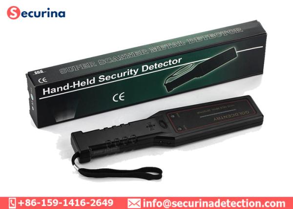 Cheap 9V Battery Hand Held Metal Security Detector 22KHz GC1002 With LED Indicator for sale