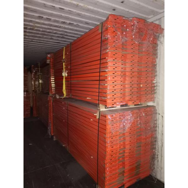 50mm 75mm Pitch Push Back Pallet Racking Heavy Duty For Warehouse Storage