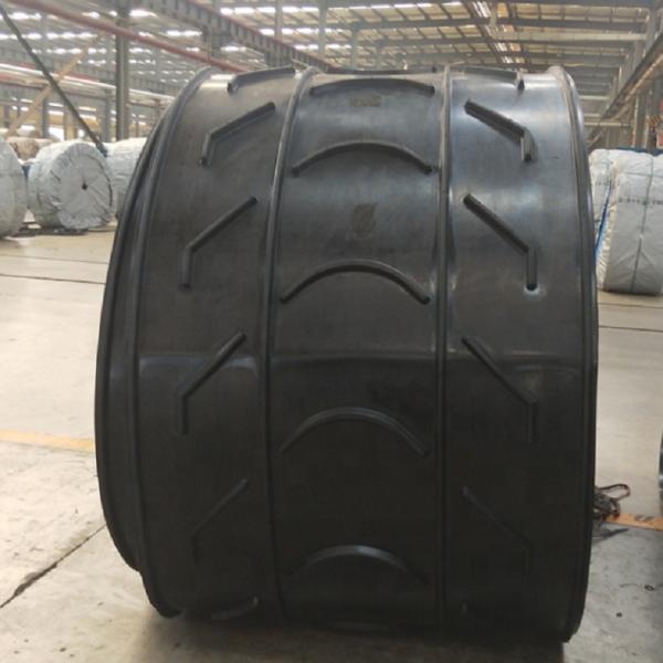 Herringbone Pattern Black Conveyor Belting 300-800mm Width