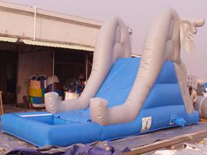 China Commercial Inflatable Water Slide Pool For Kids Amusement Games on sale