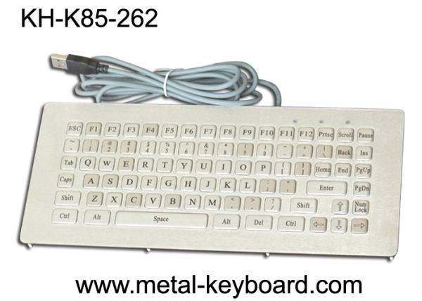 Cheap Metallic stainless steel ruggedized keyboard industrial Vandal Resistant for sale