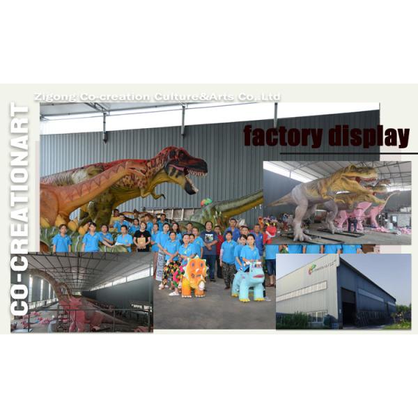 Car Rideable Animatronic Elephant Equipment For Amusement Park