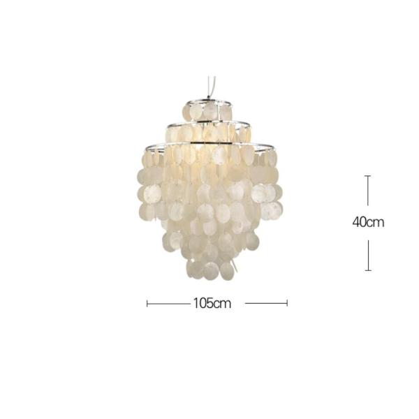 Modern Capiz shell chandelier (WH-MC-07)
