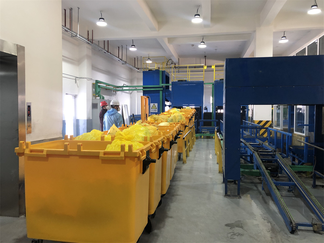 Export Medical Waste Incineration Customized Rotary Kiln Incinerator Project Factory Price