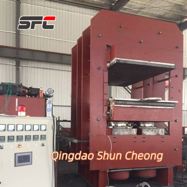 PLC Control Rubber Vulcanizing Press Machine with Customizable Cooling System and Frame Type Plate