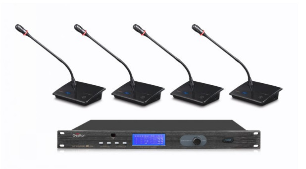 GESTTON Table Top Wireless Conferencing System IR SYNC Configuration