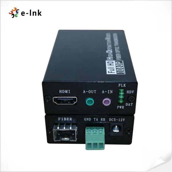 Cheap 1 Channel	Fiber Optic Ethernet Extender Bidirectional Audio RS232 3 Pin Terminal Block for sale