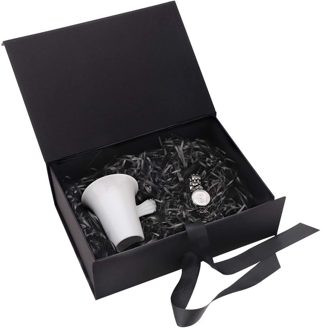 China Wholesale Custom Logo Printing Ribbon Handle Jewelry Cuttery Flatware Gift Packaging Fashion Cardboard Paper Carton Magnetic Foldable Box Paper-Gift-Box