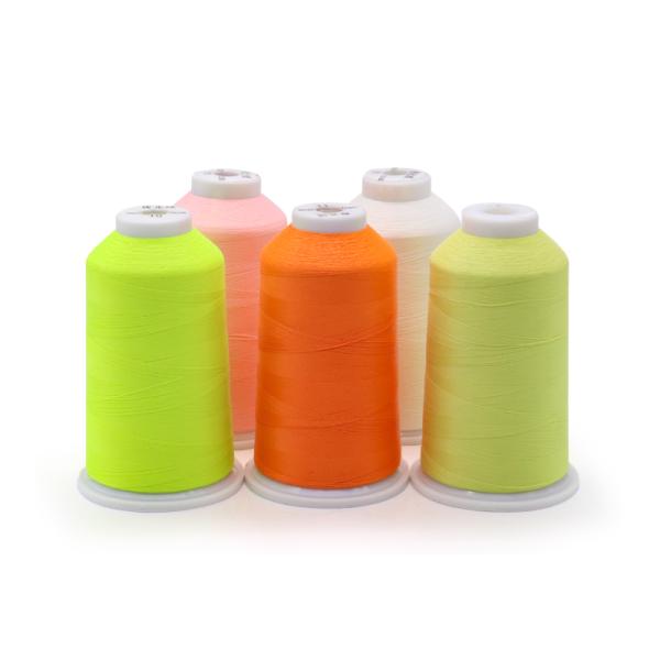 27 Colors Polyester 150D/2 Luminous Thread for Jean Sewing Reflective Embroidery Thread
