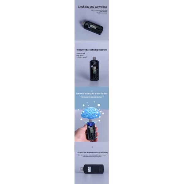 Wireless USB Temperature Monitoring Data Logger Waterproof Single Use