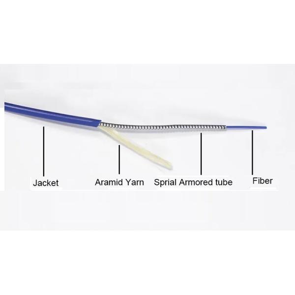 2mm Armored Fiber Optic Patch Cord SC/UPC To SC/UPC 3mm Fiber Optic Armroed Patch Cable 3.0mm Single Mode Simplex