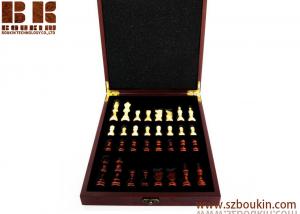 China Birthday Gift Personalized Wood Chess Set Traveling Chess  Gift Rosewood Box on sale