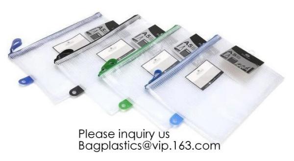 Office Stationery Plastic Pp File Bag A4 Document Pouch B6 Zipper Wholesale File Folder Bag School Stationery Supplies,