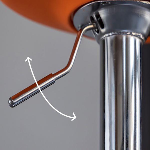 Adjustable Swivel Stools for Hotels Minimalist Design Armless Bar Stools PU Leather Hydraulic Kitchen Counter Height