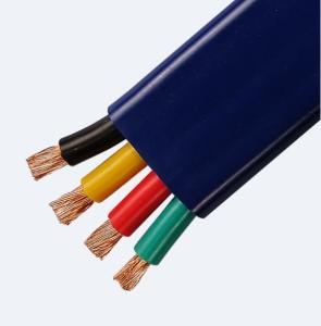 China 450V/750V Flat PVC Insulated Cable Class 5 Multi Core Copper Cable on sale