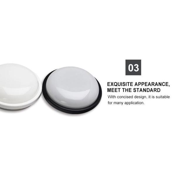 Round LED Bulkhead Lamp Decorative IK09 Energy Saving 15W 20W 24W