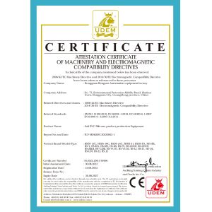 Dongguan Chencai Automation Equipment Technology Co., Ltd. Certifications
