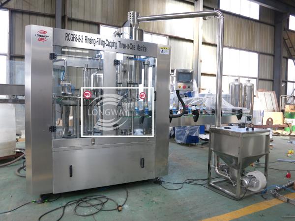Cheap RASPBERRY BLUEBERRY JUICE FILLING CAPPING MACHINE THREE IN ONE MACHINE WITH SMALL PULP for sale