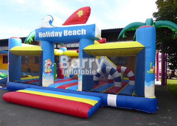 Cheap 0.55m PVC Material Inflatable Park Equipment Playground / Outdoor Holiday Beach Inflatable Playland for sale