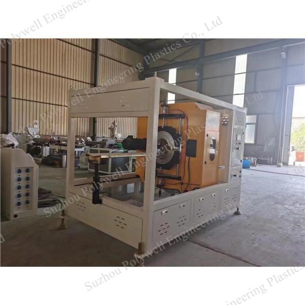 Cheap Plastic Pipe HDPE PVC Structural Hollow Double Wall Spiral Winding Sewer Corrugated Pipe Extrusion Line for sale