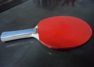 China Poplar Plywood Table Tennis Rackets Reverse Rubber No Sponge For Beginner on sale