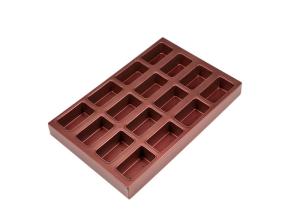 Best 18 Cavity Wine Red Non Stick Square Cupcake Pan wholesale