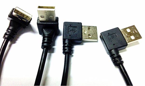 Cheap Customize 90 degree angle usb Type A cable for sale