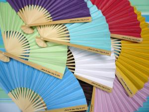 Best Personalized Paper Fans w Side Handle Print wholesale