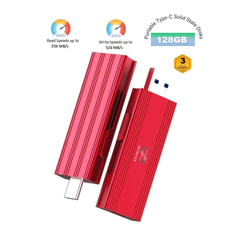 Wholesale Portable Type-C Solid State Disks Sk USB 3.2 Flash Drive Provides a Read Speed of up to 550MB/S and a Write Speed of 520MB/S 512GB