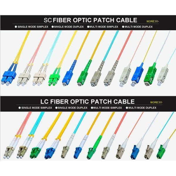 SC UPC-SC APC Fiber Optic Patch Cable Singlemode 24 Cores With ROHS Approval