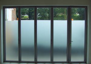 Best Grey Frosted Graphic Window Film , Noisy Resistant Self Cling Window Film wholesale