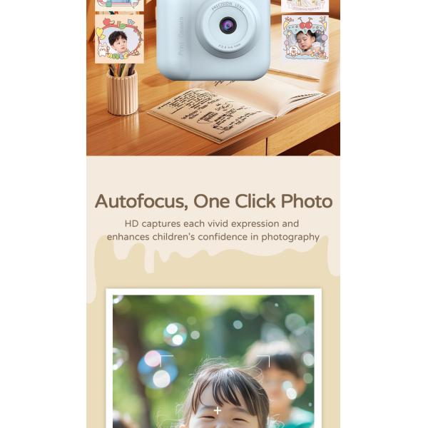 Rechargeable Childrens Printable Camera Toy 1300mAH Video Recorder OEM