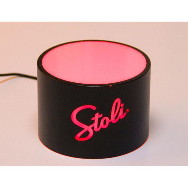 Red Led Bottle Glorifier 85mm Liquor Bottle Display Shelf